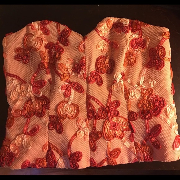 Chetta B Tops - Vintage Y2K STRAPLESS Corset TOP LACE 8 S-m $275